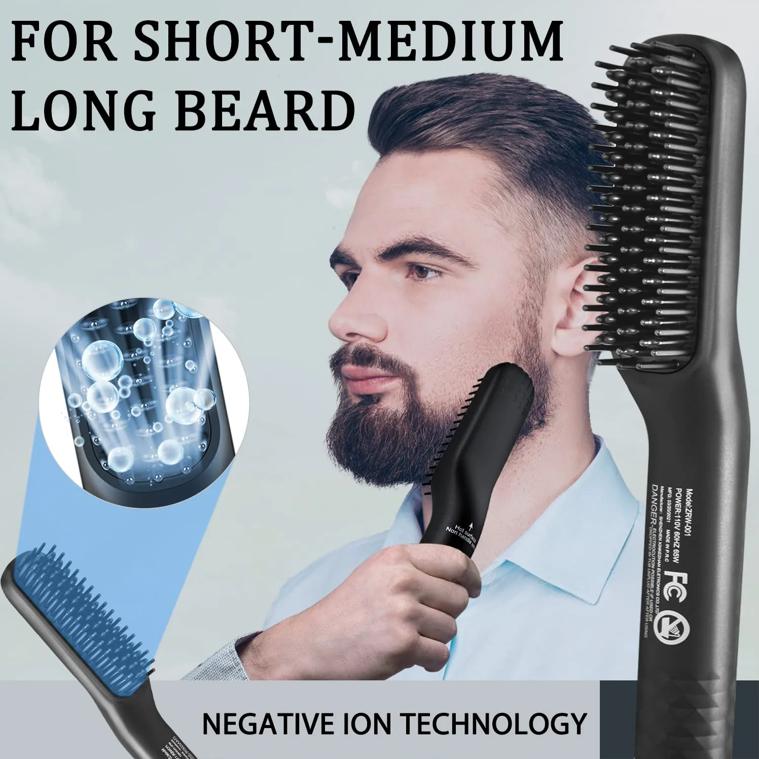 🔥Hot Sale  - 😍Ion 3-in-1 Men's Beard Straightener